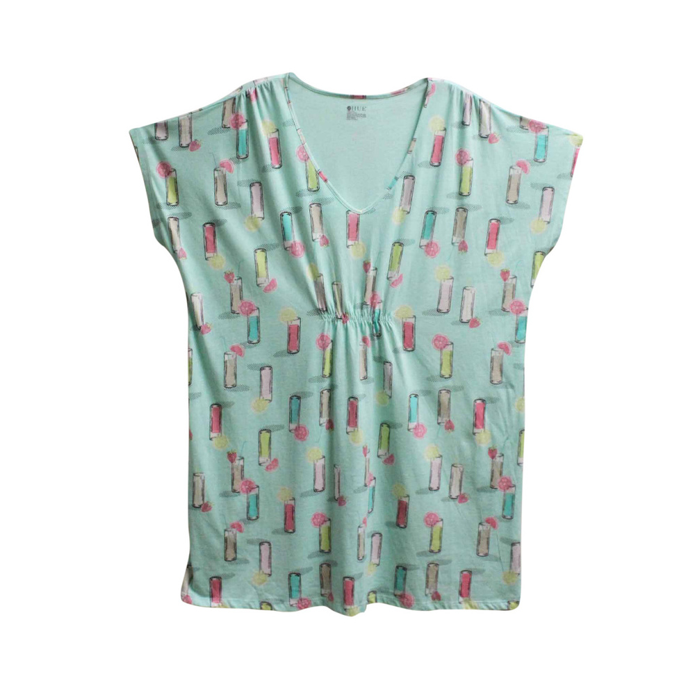 NWT HUE Women's Berrylicious Short Nightgown